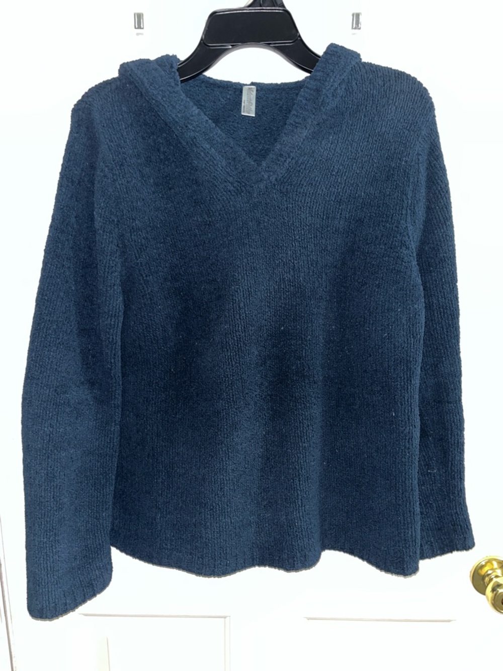 Cozy Hooded Navy Pullover